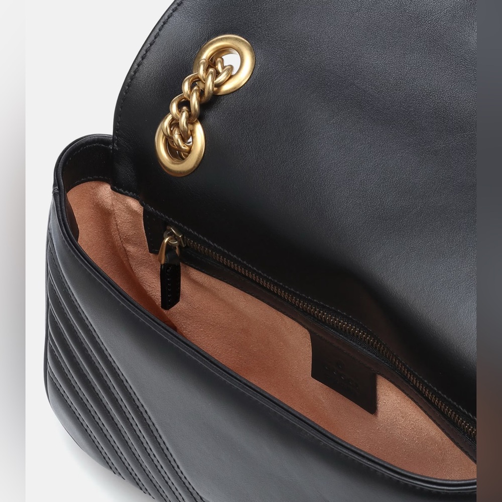 Gucci GG Marmont Black Flap Bag; EUC COA - Picture 7 of 16